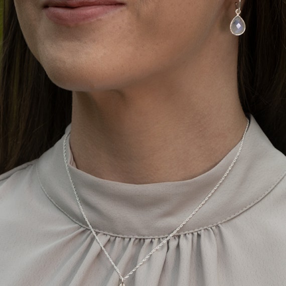 18 Carat White Gold Vermeil Rope Chain 