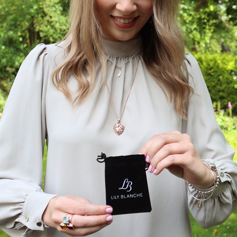 Anti-tarnish bag for jewellery by Lily Blanche Jewellery Velvet Jewellery Pouch Jewellery Storage Bag