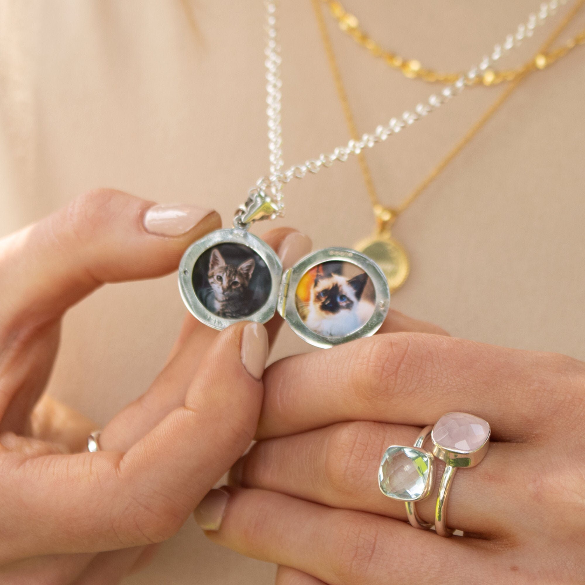 Gold Vermeil Locket Necklace - Etsy