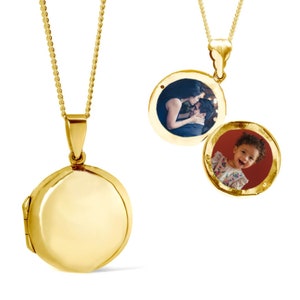 Personalised 18 Carat Gold Vermeil Men's Locket Necklace - Photo ...