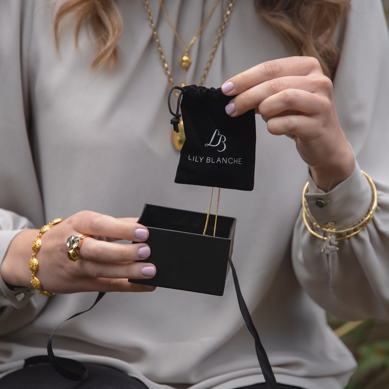 Anti-tarnish bag for jewellery by Lily Blanche Jewellery Velvet Jewellery Pouch Jewellery Storage Bag