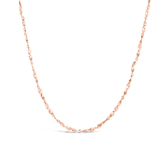 Rose gold chain 18 inch sale