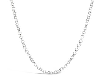 White gold belcher chain discount
