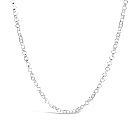 9ct White Gold 20 Trace Chain Luxury Gift Box 16 18 Inch 