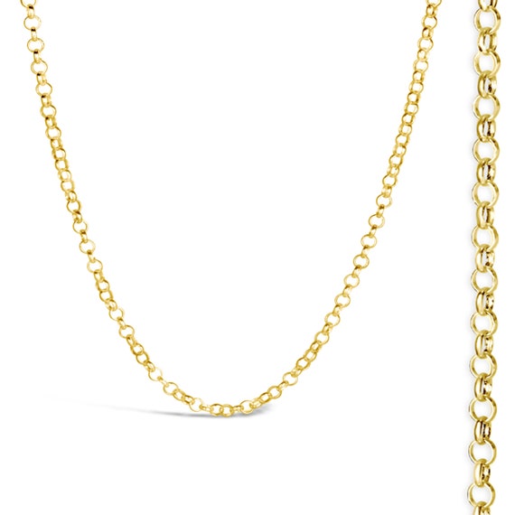 Genuine 9ct Rose Gold Diamond Cut Oval Belcher Chain Necklace 45cm 7.5 –  Kaedesigns Jewellery