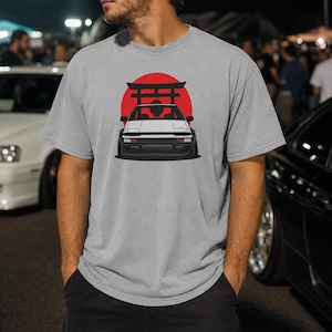 JDM Drift Shirt, retro Japanse sportwagen T-shirt, Rising Sun Torii Gate Car Guy cadeau voor hem, jaren 80 Drift Legend aanwezig