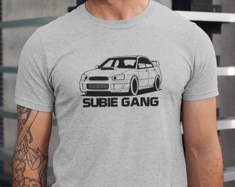 Subie Gang Shirt, JDM Car Shirt for Men, Funny Car Guy Tee, AWD Turbo Shirt, Street Racer Gift, Car Enthusiast Tee, Boyfriend Gift