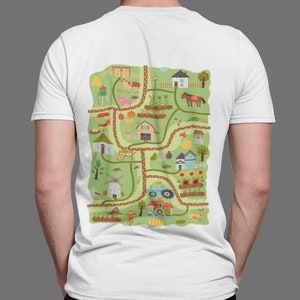 Farm Play Road Dad T-Shirt, Interactive Playmat Shirt, Father's Day Gift