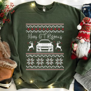 Maglione di Natale brutto, felpa Merry GTRistmas, felpa Skyline, regalo di Natale JDM, regalo per amanti delle auto, amante delle auto, regali per appassionati di auto