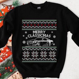 Fox Body Ford Mustang Ugly Christmas Sweater V2 3rd Gen Hot Rod Xmas Drag Racing American Iron Classic Car Holiday Party Sweatshirt Fox Body Etsy
