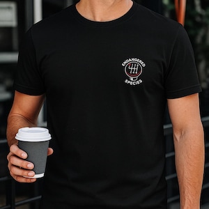 Bedreigde soorten shirt met handgeschakelde versnellingsbak, T-shirt voor autoliefhebbers