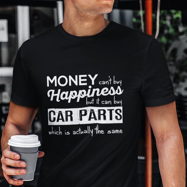 More Car Parts is Equal to Happiness Car Shirt, Car Guy Gift, Car Lover Gift, Funny Shirt for Men, Car Tee, Mechanic, Gift for Dad, Husband