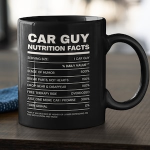 Car Gift, Car Mug, Funny Automotive Gifts, Car Gifts for Him, Men, Dad,  Boyfriend, Her, Gift for Car Lovers, Cars Coffee Mug. 