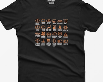 Funny Car Dashboard Icons Shirt: Car Guy Gift