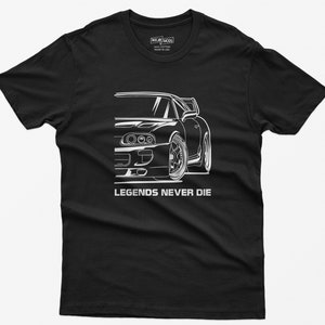 JDM Car Shirt: Legends Never Die Japanese Sports Car Tee