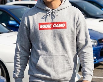 Sudadera con capucha Subie Gang, regalo para entusiastas del JDM, sudadera con capucha AWD, sudadera con capucha para amantes de los coches