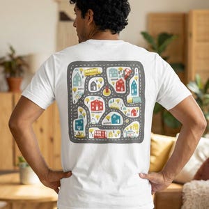 Dad's Back Race Track Shirt, Interactive Toddler Play, Car Race Gift