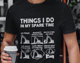 Rolig grävmaskinförare T-shirt: Tung utrustning gåva