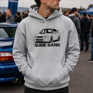 Subie Gang Hoodie, JDM Car Enthusiast Pullover, Japanse sportieve sweater