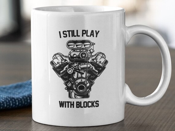 I Still Play with Blocks Becher, lustiges Auto Becher, Auto Kerl