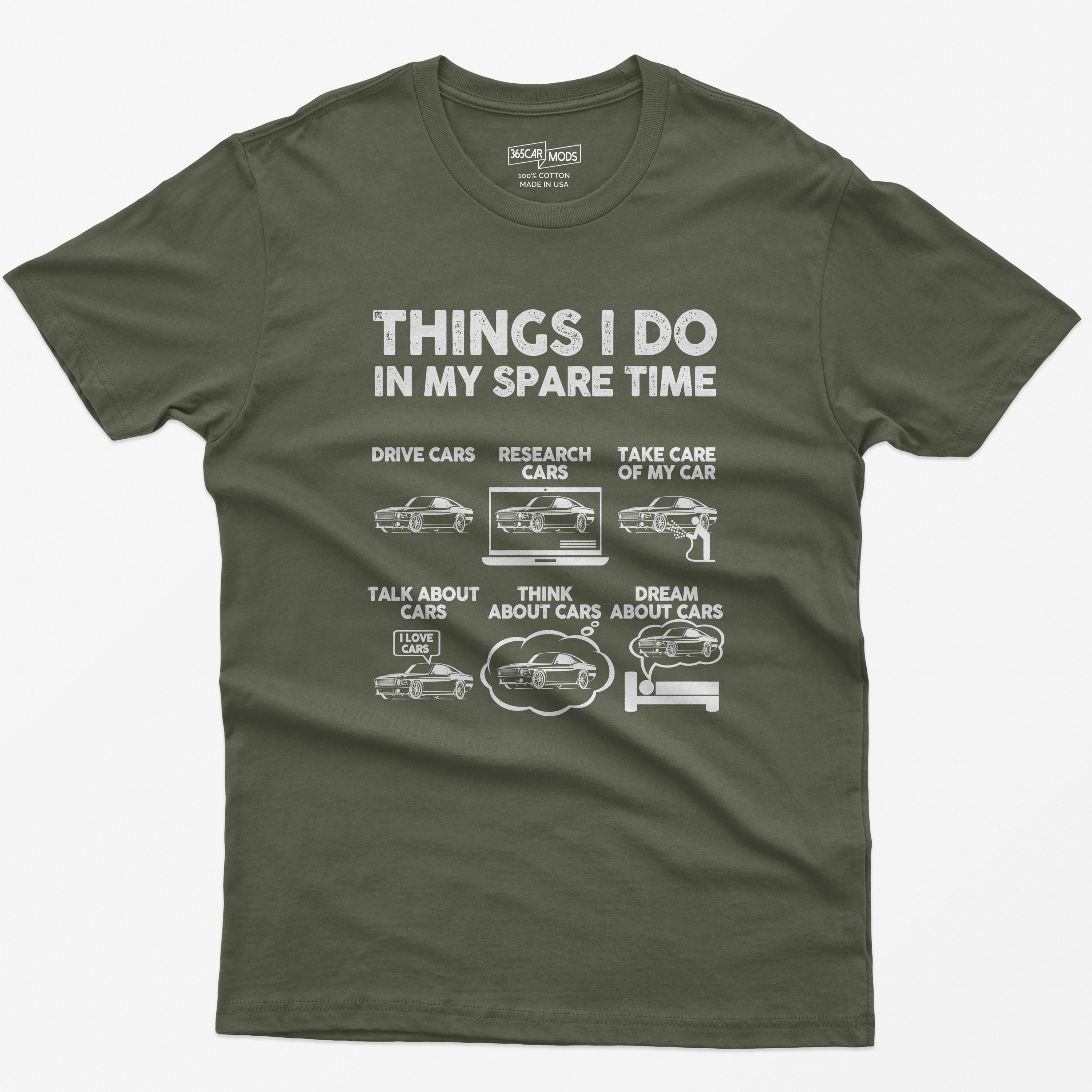 Things I Do In My Spare Time Funny Car Enthusiast Car Lover - Things I