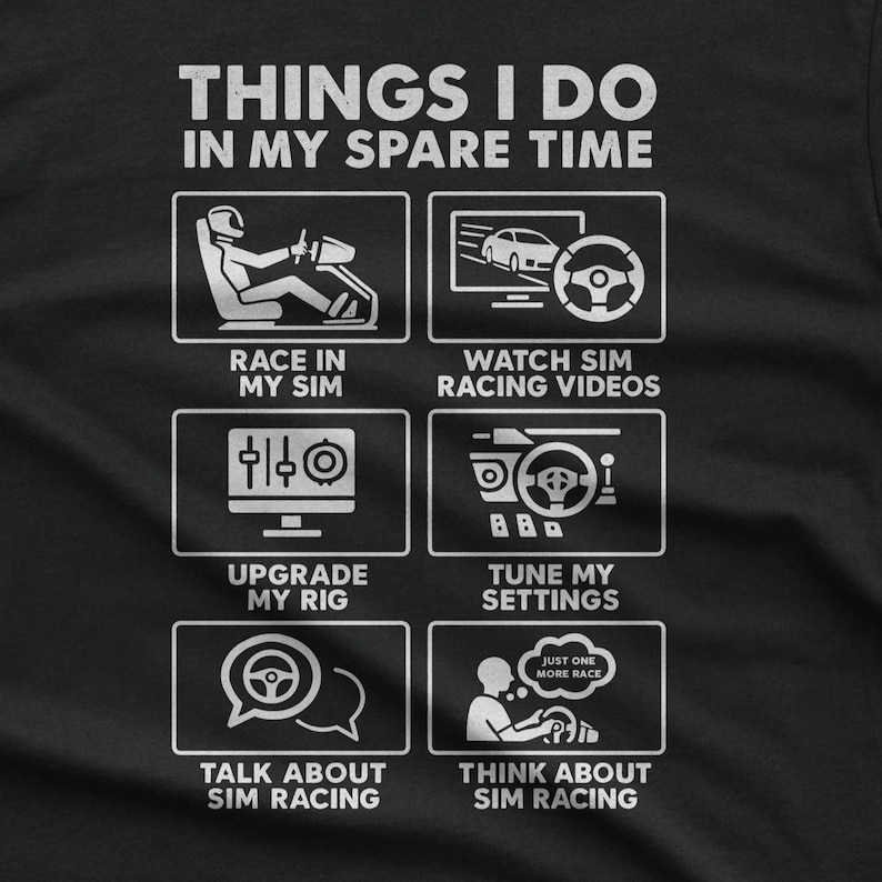 Funny Sim Racing T-shirt, Rig Gamer Gift - Etsy