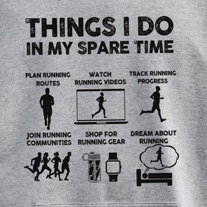 funny running sports grey hoodie for runners
