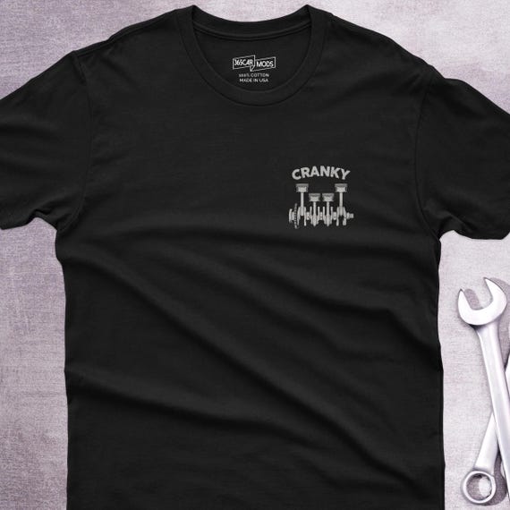 Cranky Mechanic T-Shirt, Car Guy Gift, Subtle Garage Humor