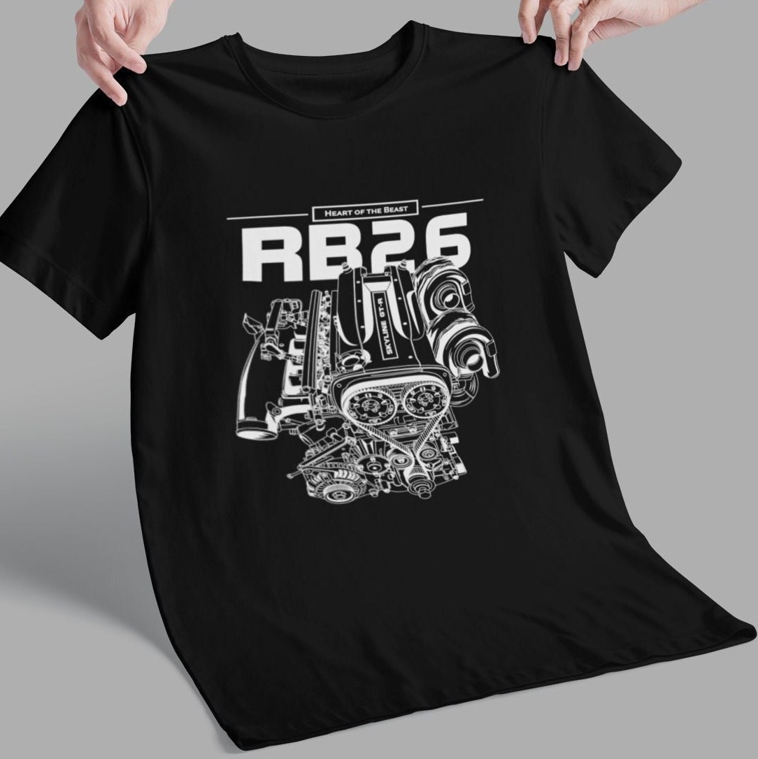 RB26 Shirt | JDM Shirt, Car Guy Gift, Car Lover, Car Enthusiast, Japanese Car Engine T-Shirt, Birthday Gift for Boyfriend, Husband, Father Alwaysky x Father's Day 2024