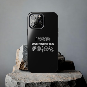 Car Guy iPhone Case: &#39;Void Warranties&#39; Petrolhead Gift
