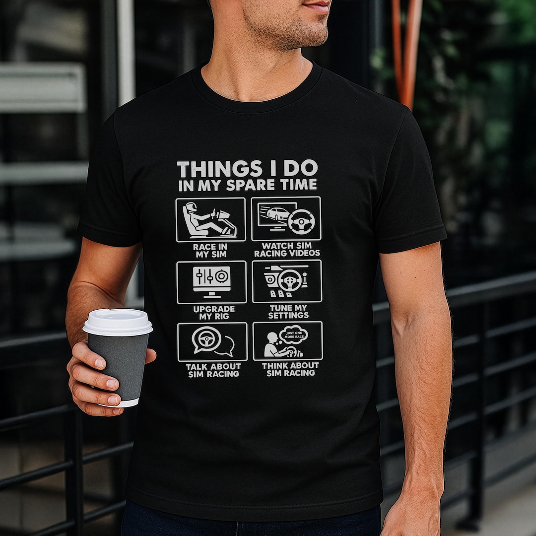 Funny Sim Racing T-shirt, Rig Gamer Gift - Etsy