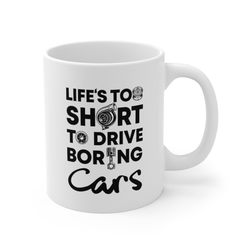 Tassenliebling® Auto Tasse personalisiert - Das Leben ist zu kurz