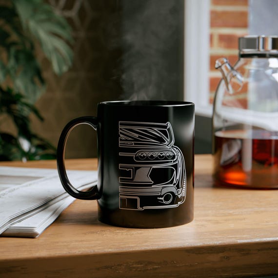 Taza De Cerámica De 11 Oz Con Diseño Retro De Coches De Drag Racing, Ideal Para Regalar A Amantes Del Motor, Marca Minebeyours