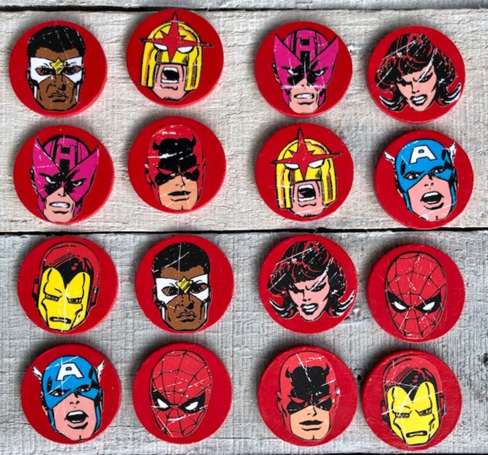 Matching Game Marvel Marvel Matching Game Concentration - Etsy