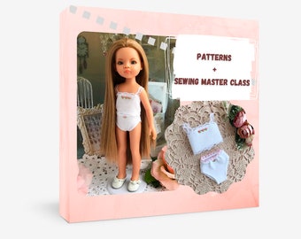 Muster für Unterwäsche für Paola Reina-Puppen. Meisterkurs zum Nähen von Puppenkleidung für Paola Reina