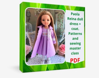 Paola Reina poppenjas en jurkpatronen en naaimasterclass 13 inch poppenoutfit PDF