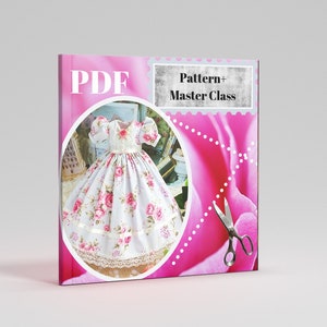 Little Darling doll dress patterns + sewing master class fits 13" Dianna Effner dolls clothes DIY PDF file