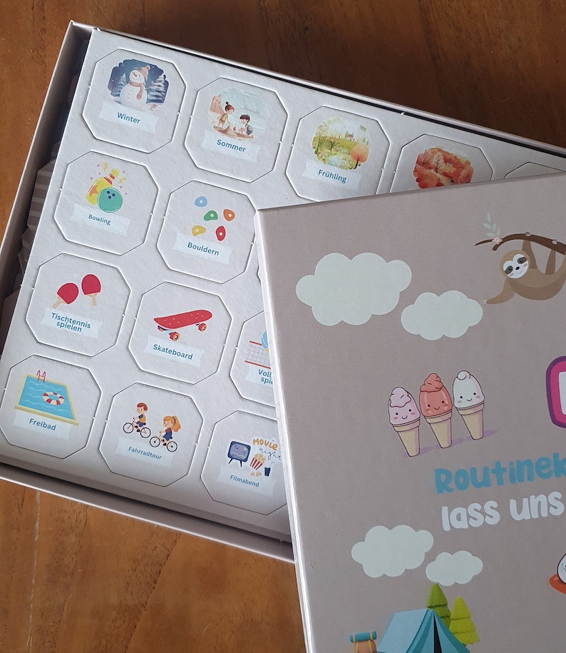 Routinekarten für Kinder Lissi Rainbob Wochenplan für Kinder