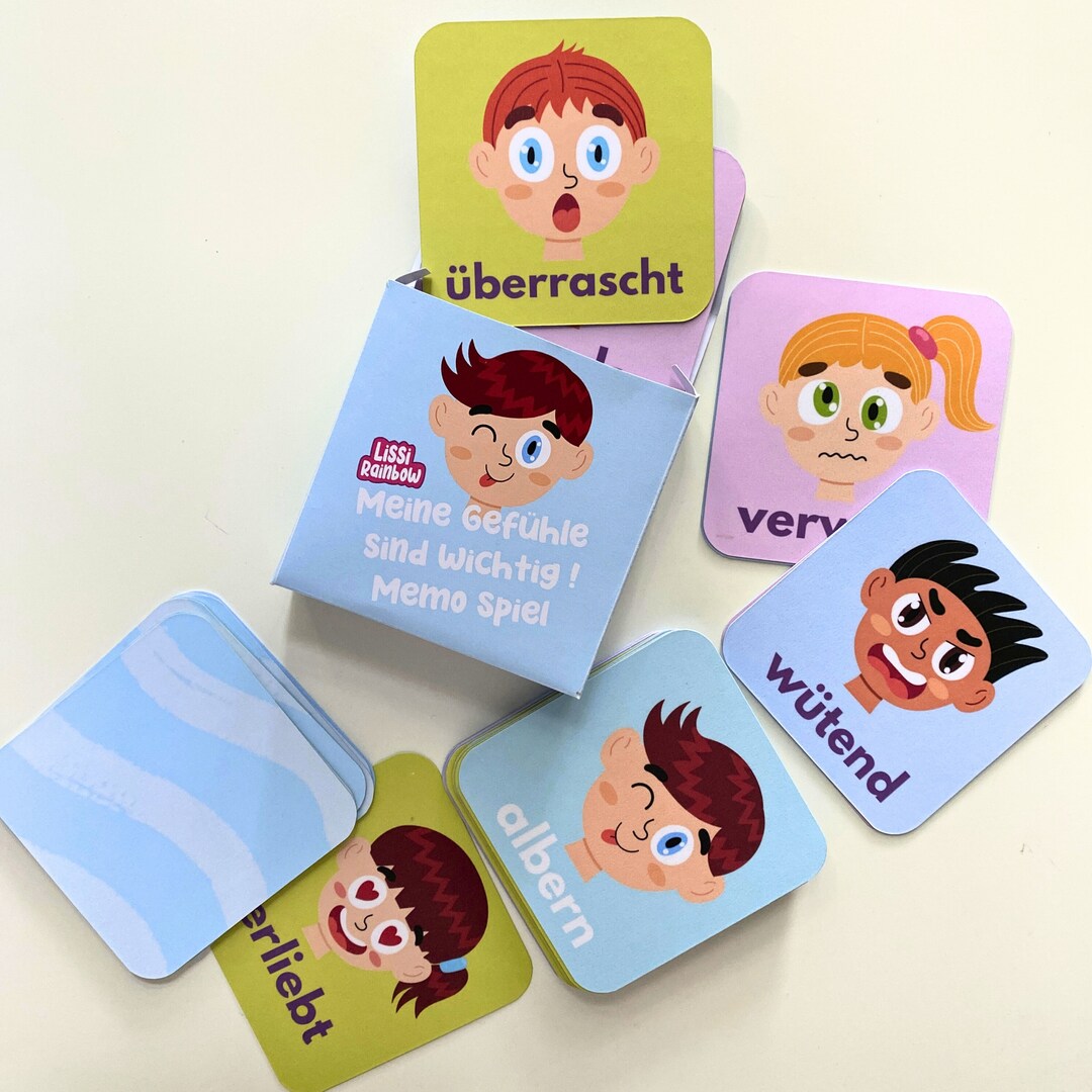 Gef hlskarten Emotionskarten Kinder Lernkarten Montessori Kinder 
