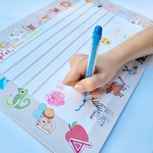 Sottomano da scrivania per bambini, idea regalo per bambini in età scolare, ABC