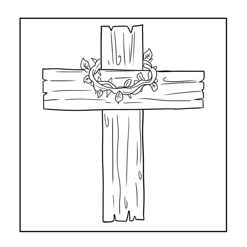 easter story coloring pages for kids printable download etsy