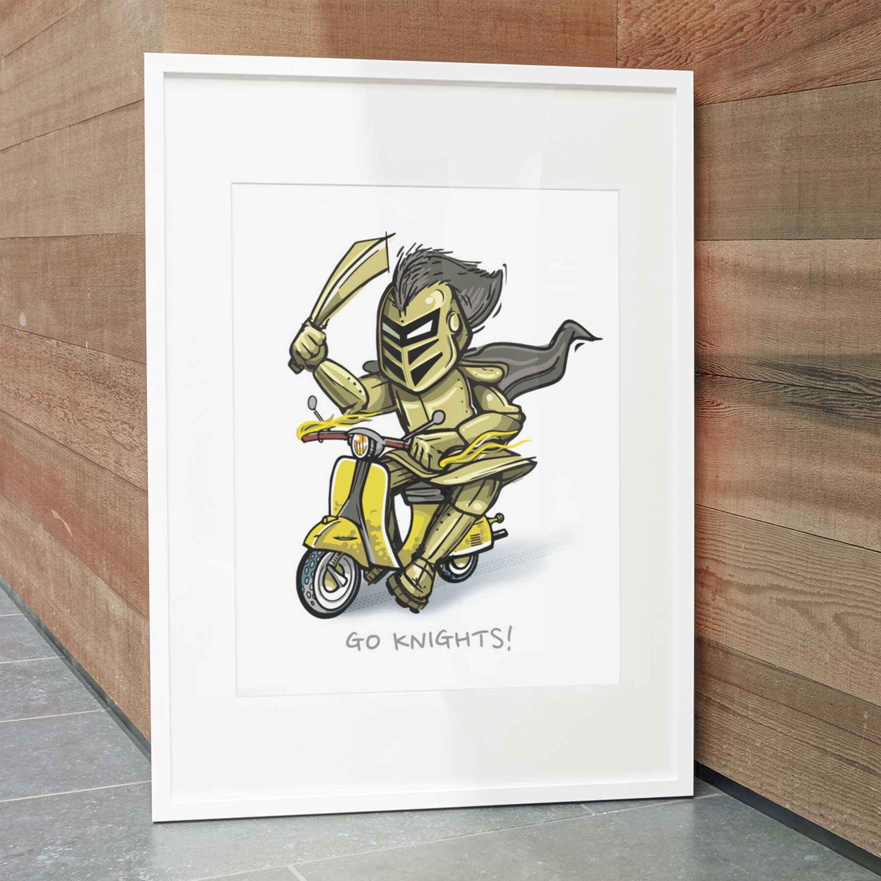 Knightro Chibi KNIGHTRO | Art Wall Decor | Collegiate Print Series | University of ...