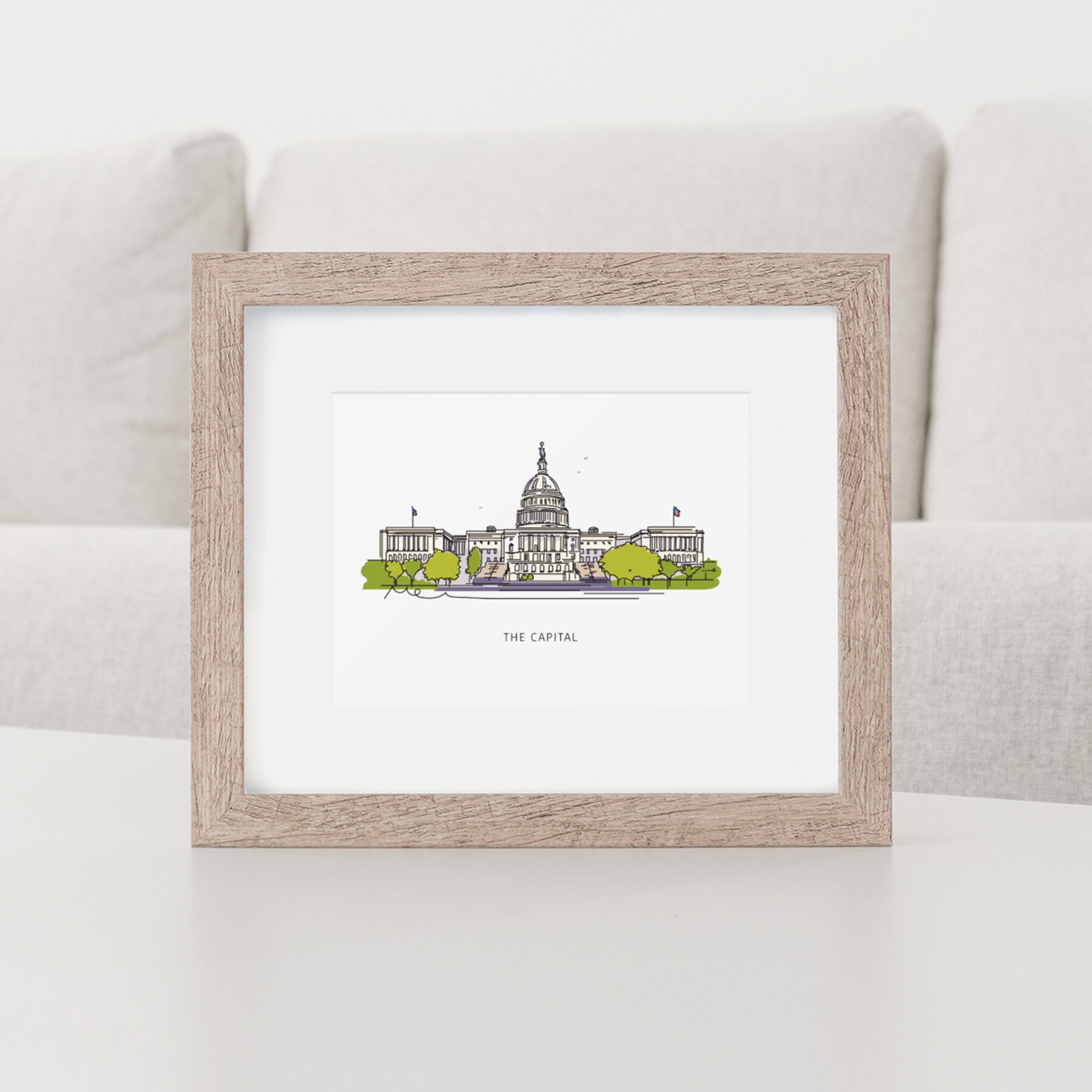 首都 | アート ウォール デコレーション | ワシントン D.C. の象徴的な