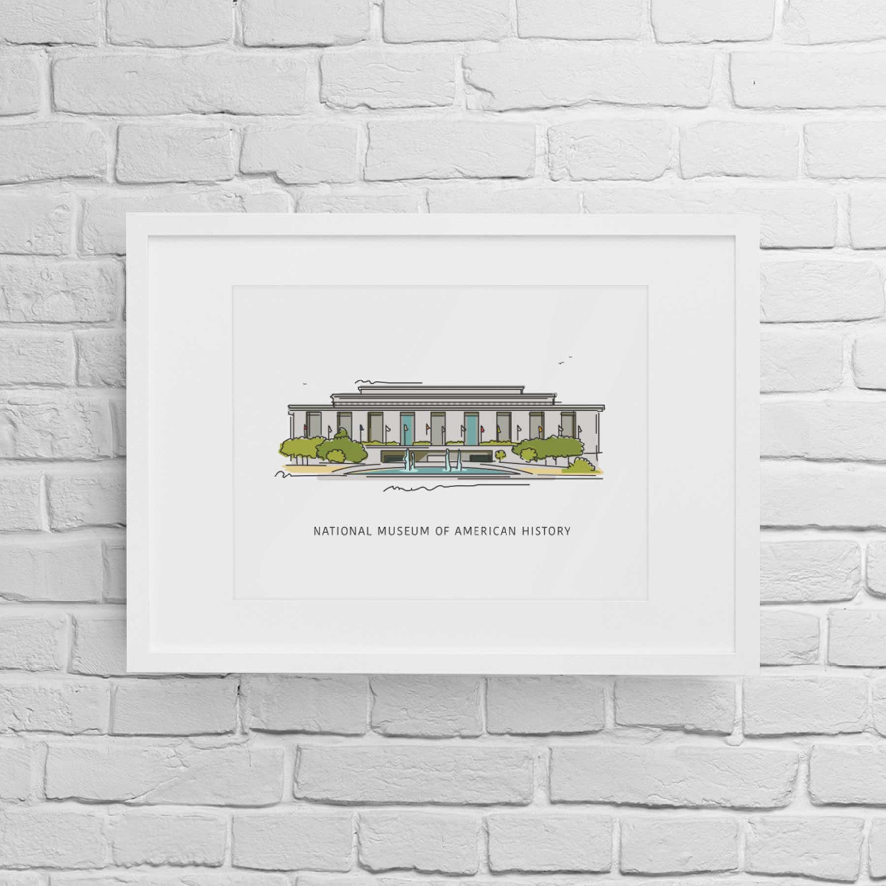 アメリカの歴史博物館 | アート壁装飾 | ワシントン D.C. の象徴的な