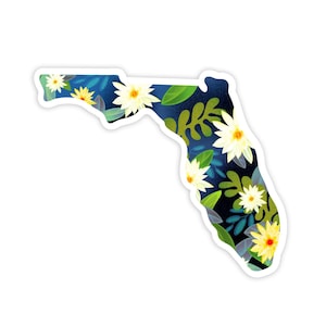 Florida Lilly | A Florida Inspired Sticker | For Laptop Planner Car Water Bottle | Vinyl Waterproof