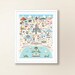 MAGIC KINGDOM Poster | Walt Disney World Magic Kingdom Whimsical Map | Walt Disney World Wall Decor | Disney Art Print