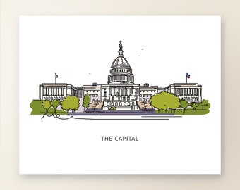 首都 | アート ウォール デコレーション | ワシントン D.C. の象徴的な