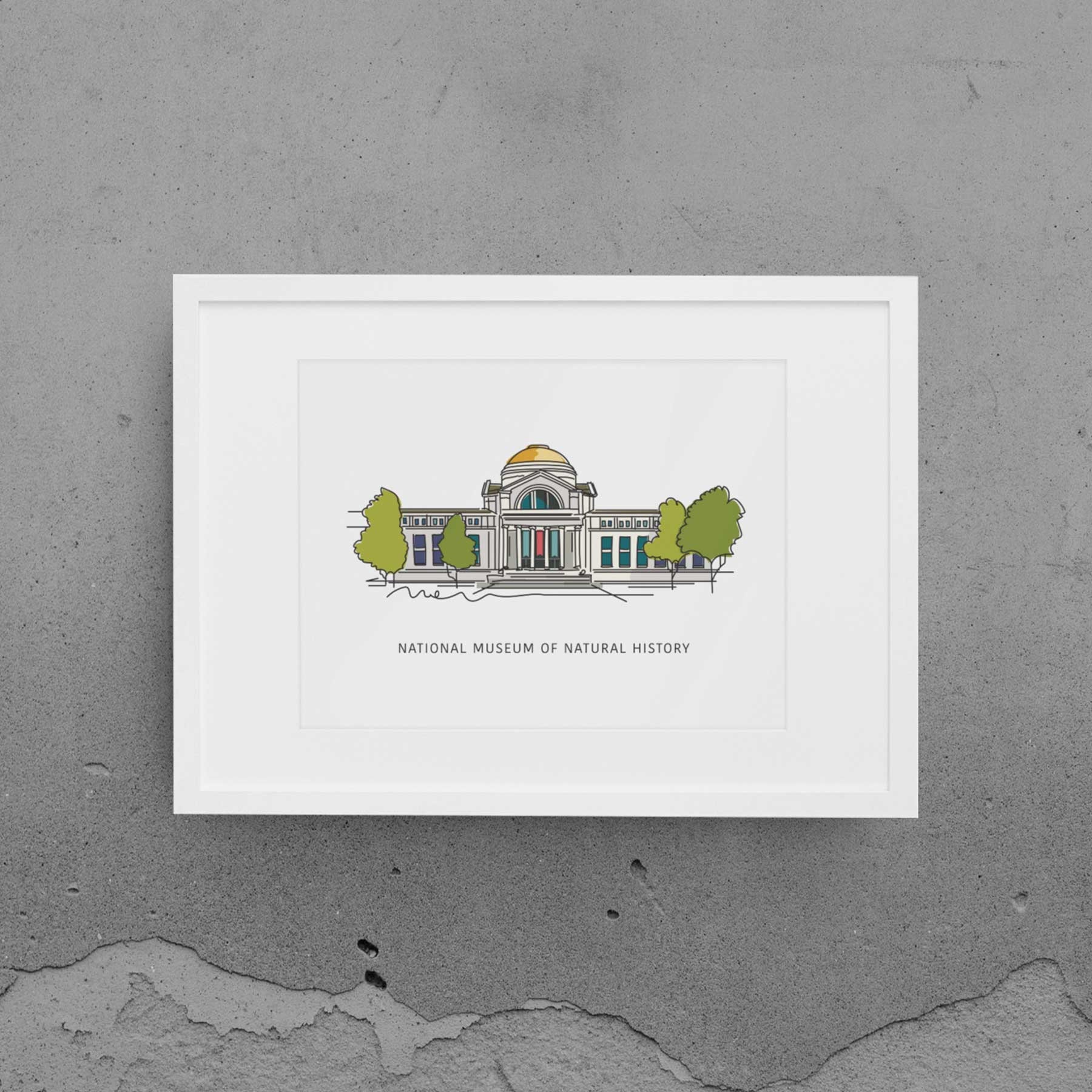 自然史博物館 | アート壁装飾 | ワシントン D.C. の象徴的なランド