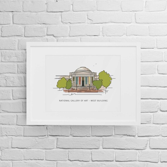 NGA 西ビル | アート ウォール デコレーション | ワシントン D.C. の