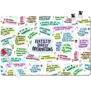 IVF Medication Mat, Fertility Treatment Meds Supplies Bag, Medication Station, Daily Affirmations, Gift, Worth Every Shot